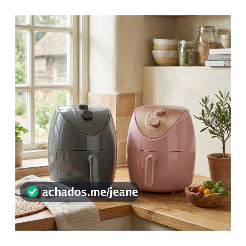 Fritadeira Elétrica Air Fryer Sem Óleo 4L Antiaderente 110V ou 220V HomeLand Colorida Envio Imediato