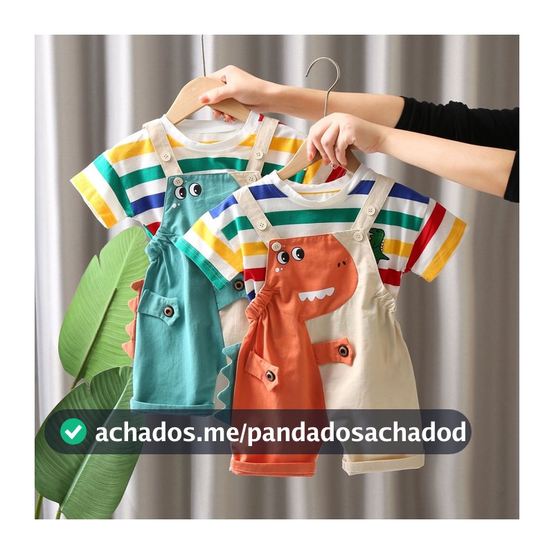 Novo Verão Bebê Meninos Moda Listrado Camiseta Macacão 2 Pçs/Set Criança Menina Roupas Terno Crianças Traje Casual Fatos