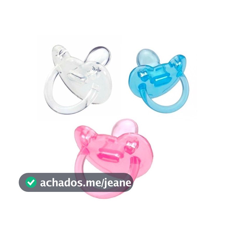 Chupeta Transparente Soft 100% Silicone Pepeta Saquinho