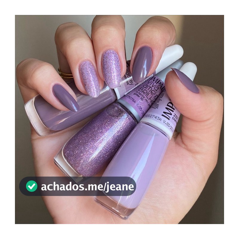Kit 3 Esmalte Impala Audrey , Zaz e Ostente Seu Poder Glitter Hipoalergênico