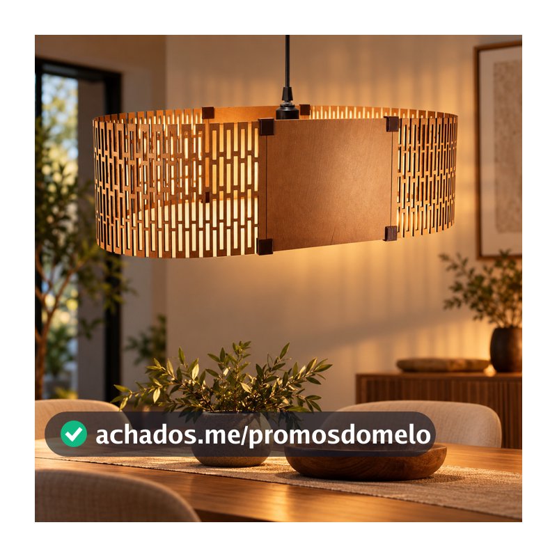 Luminária Lustre Pendente Abajur de Teto Quarto Sala Decoração Iluminação Decorativa