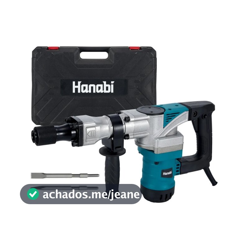 【Hanabi】Martelete Rompedor Demolidor Hanabi Elétrico SDS Plus 1600W 3800RPM