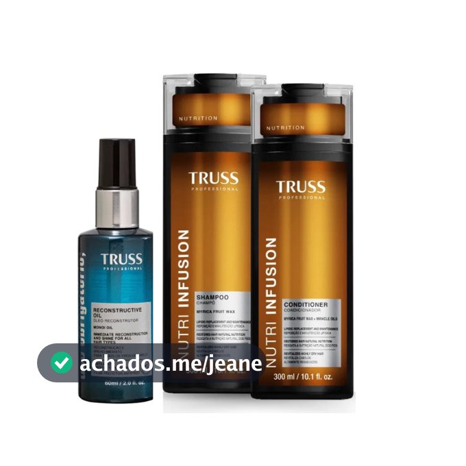 Kit Truss Nutri Infusion 300ml + Óleo Uso Obrigatório 60ml