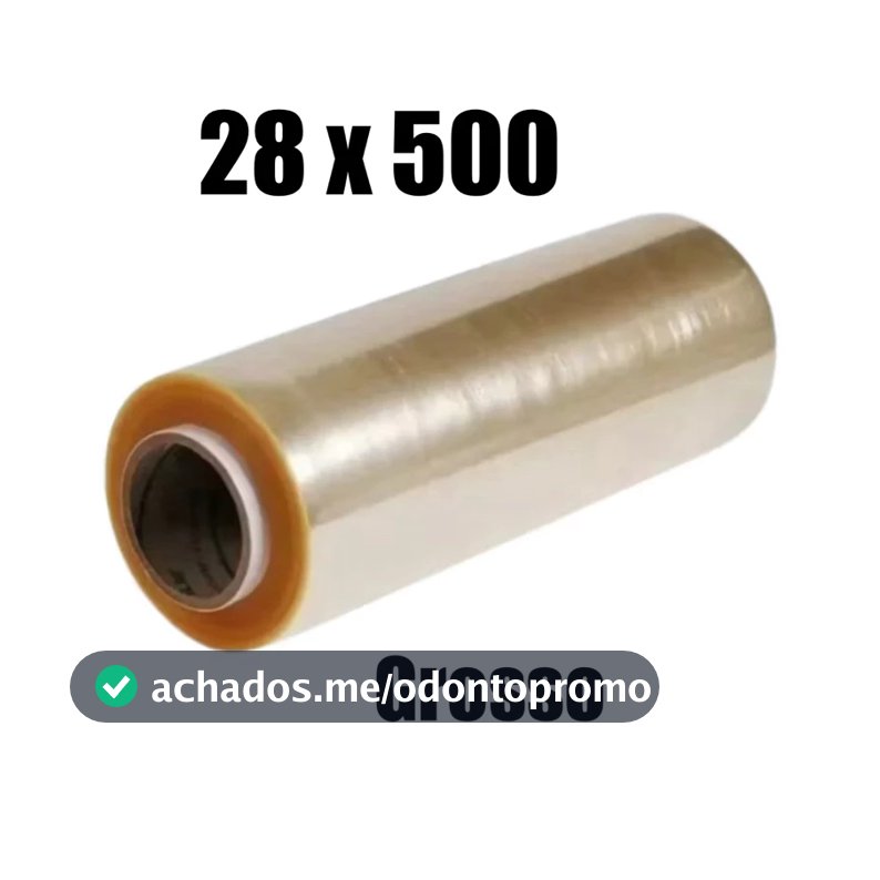 Rolo Bobina Plastico De Filme Pvc 28cm X 500 Metros Esticavel
