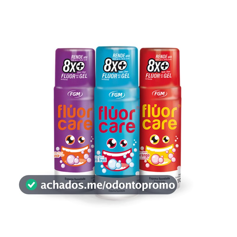 Flúor em Espuma Flúor Care Escolha o Sabor – FGM 100gr