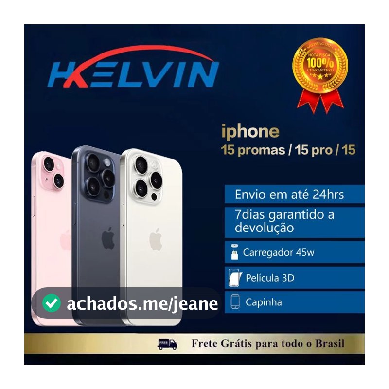 Celular iPhone 15/15 Pro/15 Pro Max 128GB 256GB  100% Original Apple Desbloqueado Com Garantia Vitrine