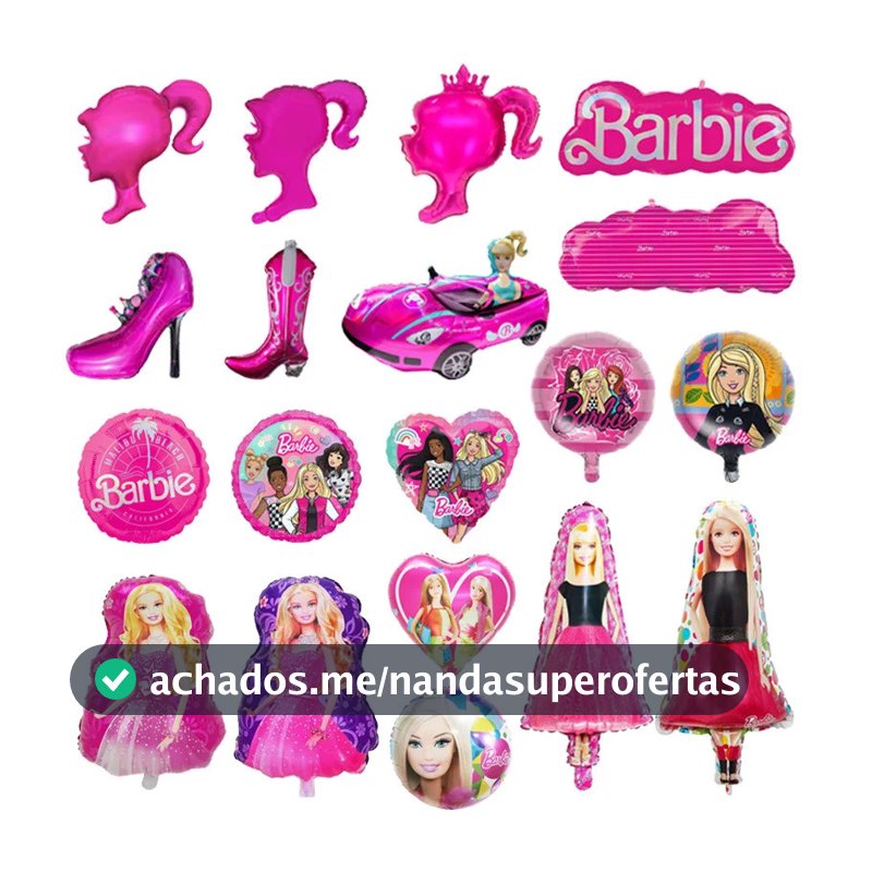 Balão De Alumínio Barbie Rosa , Salto Alto , Para Meninas , Boneca , Festa De Aniversário , Chá De Bebê , Decoração De P