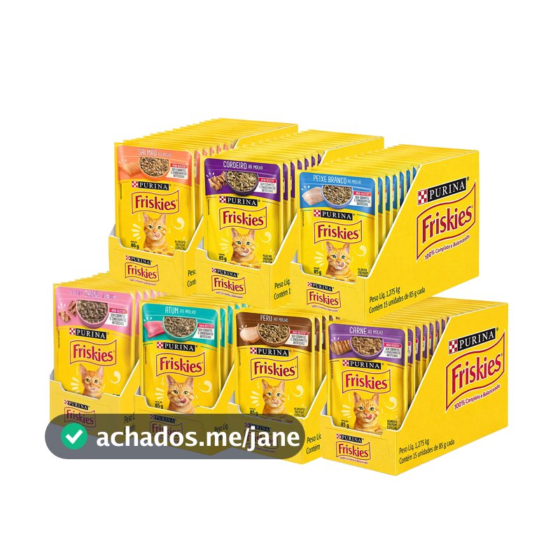 Ração Úmida Friskies 85g - Caixa com 15 unidades