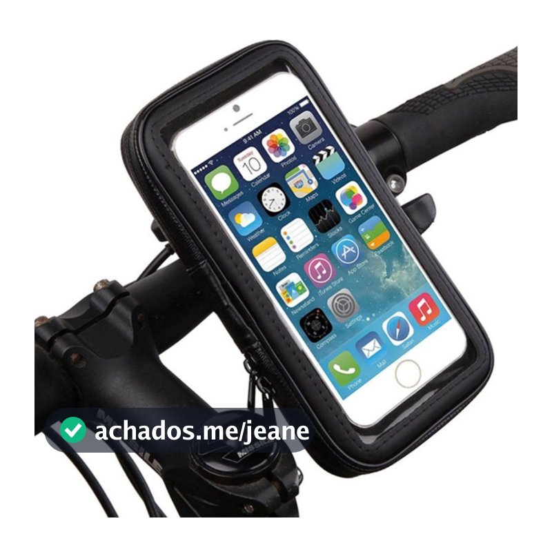 Suporte De Celular Bicicleta Moto  C/ Ziper Prova D'agua 6.7 Polegadas ( LE-030D )