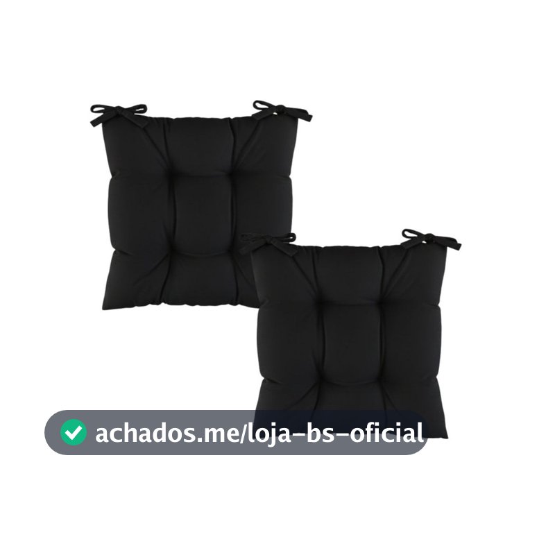 Kit 2 Almofadas Decorativa Futon Assento De Cadeira Sofá Pallet Banco Diversas Cores 40x40cm Macio