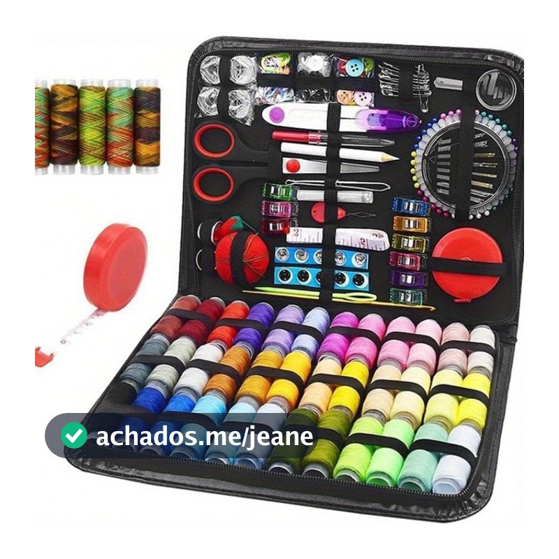 229/128pçs Kit De Costura Portátil Para Viagem Em Casa Ferramentas Profissional De Emergência