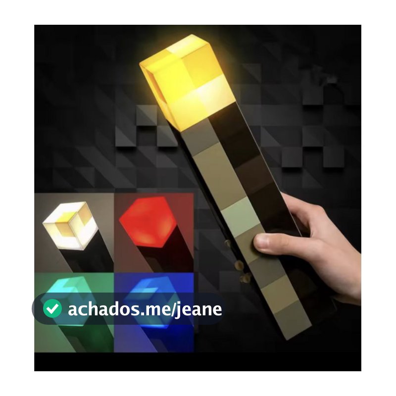 luminária tocha Minecraft