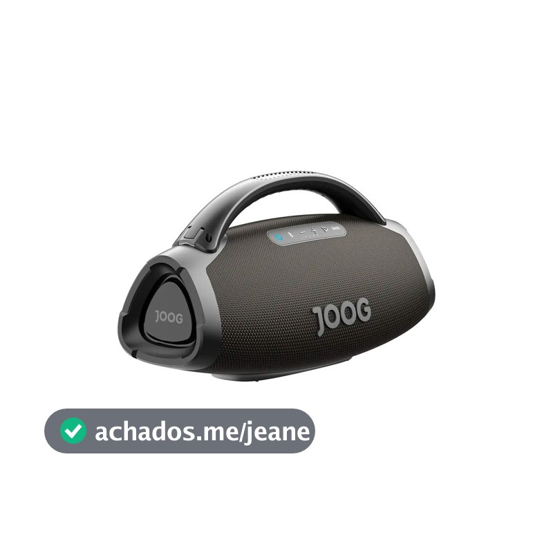 Caixa de Som Joog One Hifi Jof-01 200w Rms Auracast Bluetooth 2 Mic - Preto