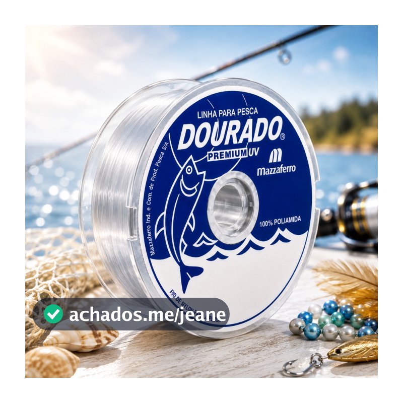Fio de Nylon 100mt 0,20/0,25/0,30/0,35/0,40/0,45/0,50/0,60/0,70/0,80/0,90/1,00 Linha de Pesca e Artesanato
