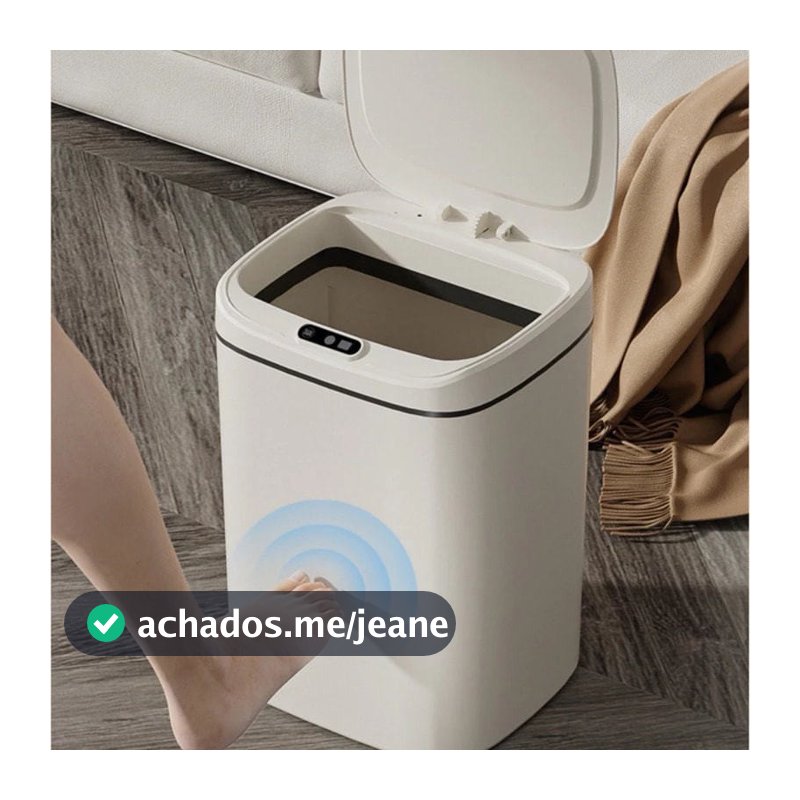 18 Litros Lixeira Inteligente Sensor Automática de Banheiro Cozinha Escritório
