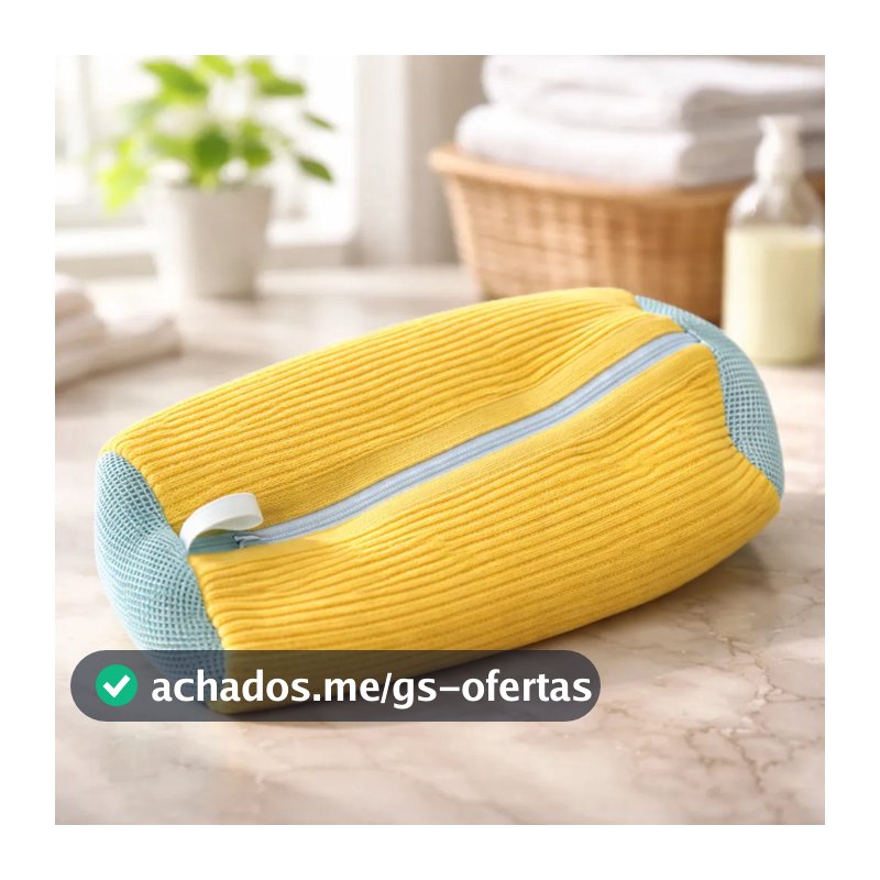 Saco de lavar Tênis sapatos para máquina de lavar roupa Bolsa Anti Deformação 39 x 25cm