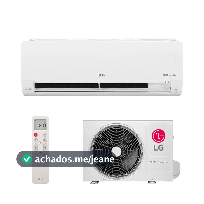 AR CONDICIONADO SPLIT LG DUAL VOICE 12000 BTUS FRIO 220V WIFI