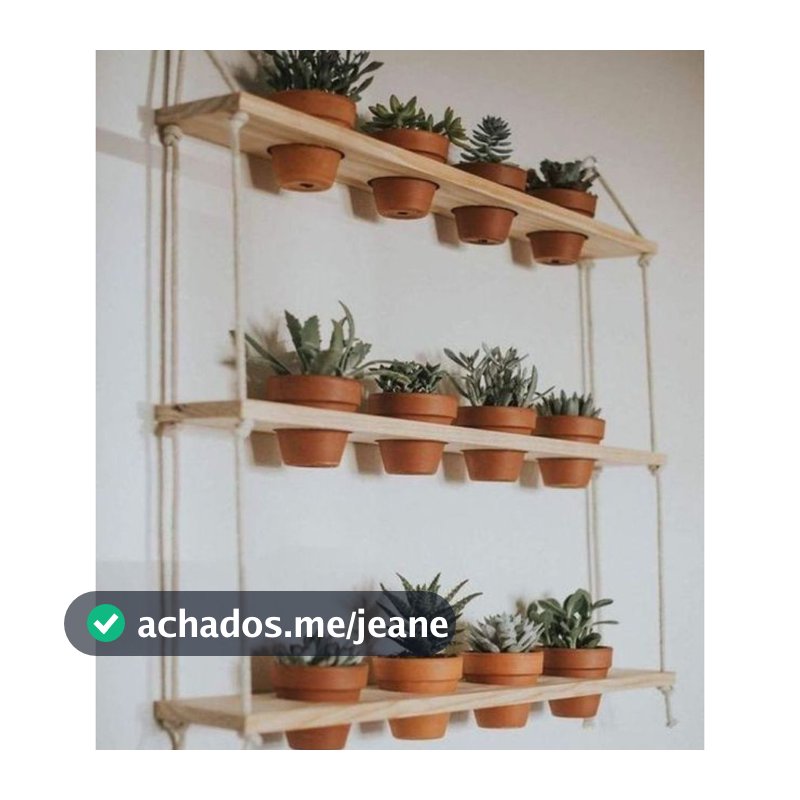 Jardim Horta Vertical Com 03 Prateleiras E 12 Vasos Brinde