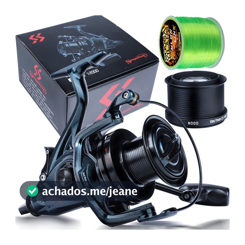 Sougayilang  Carretilha de pesca 4.6:1 9000-11000-12000(Série 8000 de carretel livre) 13+1BB  Arrasto máximo 30kg