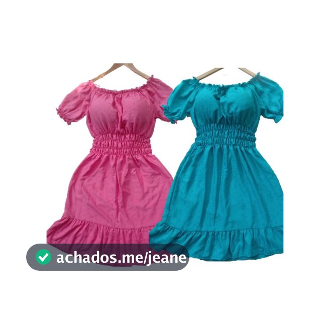 kite com 2 vestidos premium no viscolinho pipoca de qualidade