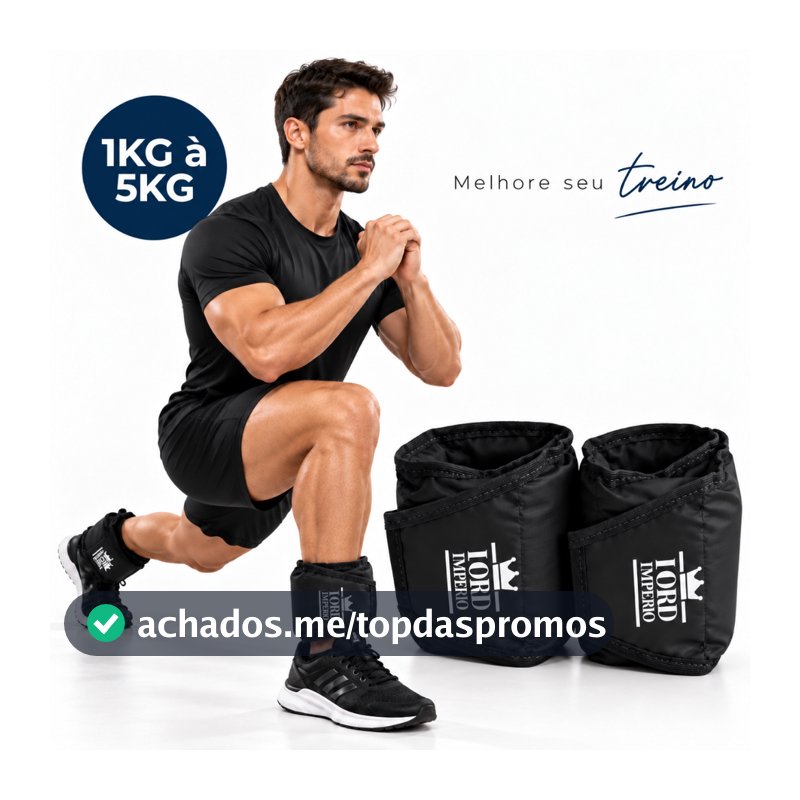 Par Caneleira De Peso 1Kg a 5Kg Treino Academia Tornozeleira