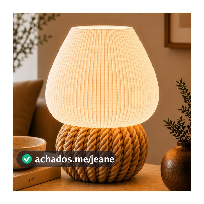 Luminária Varanasi |    Abajur de Mesa Moderno LED Decoração Sala Quarto Escritório