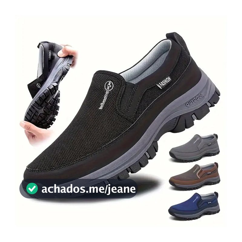 Tênis Masculino Adventure Slip On Resistente Leve e Macio
