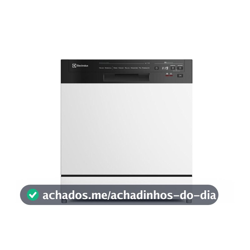 Lava-Louça Electrolux 8 Serviços Branca com Programa Lava & Seca 50 min (LB08E)