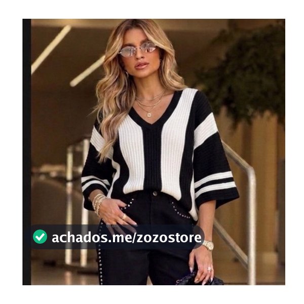 Blusa Ampla Tricô Feminina
