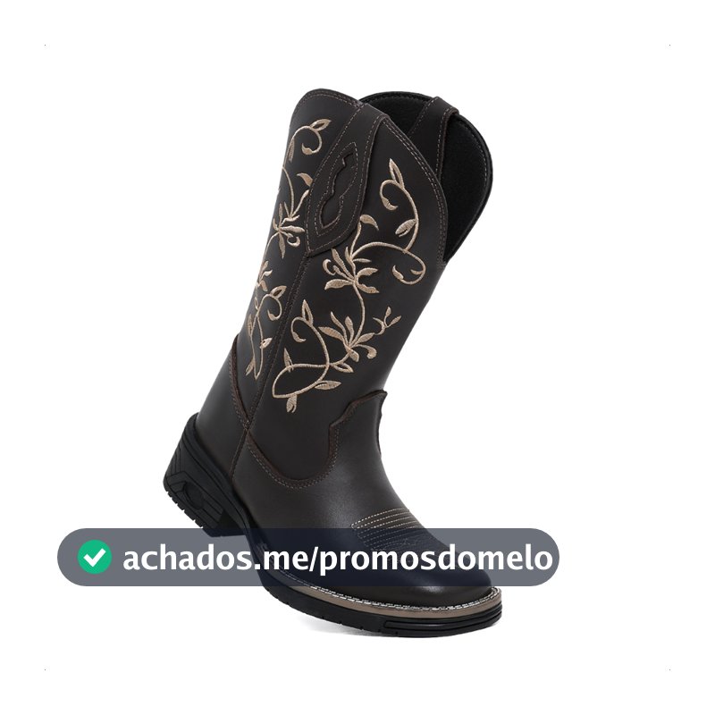bota texana bordado feminino ramos flor cano longo