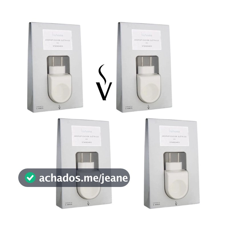 Kit 4 Aromatizadores Elétricos Standard Bivolt Via Aroma