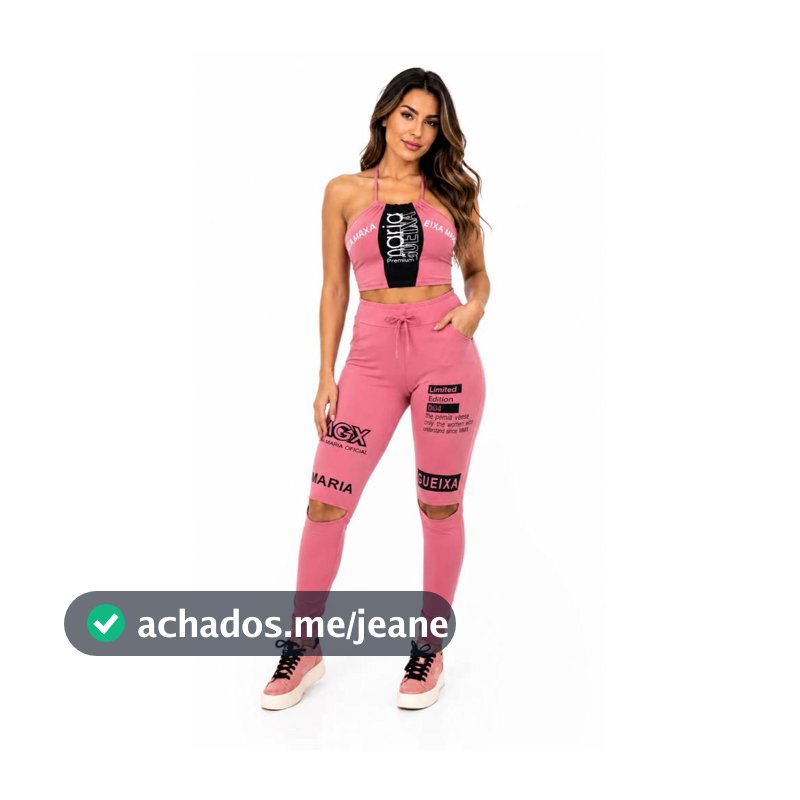 Conjunto Maria Gueixa  top y calça