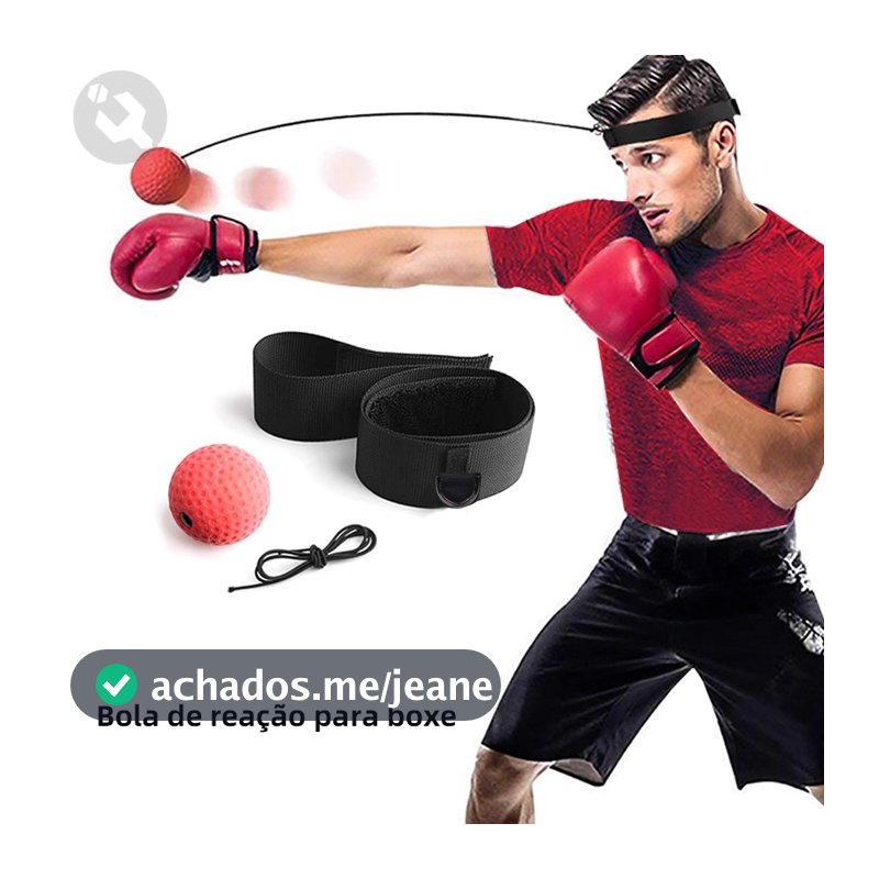 Bola De Treino Reflexo Luta Boxe Com Faixa de Cabeça