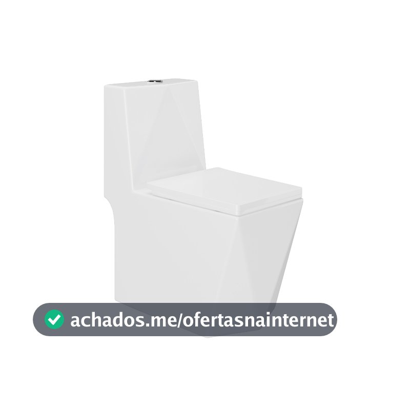 Vaso Sanitário Monobloco Cerâmica Modelo Diamante - VAB0005 Tubrax