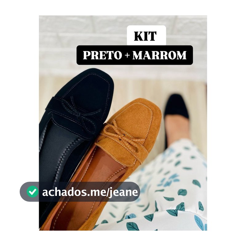 KIT 2 PARES MOCASSIM 33 AO 43 TAMANHOS GRANDES