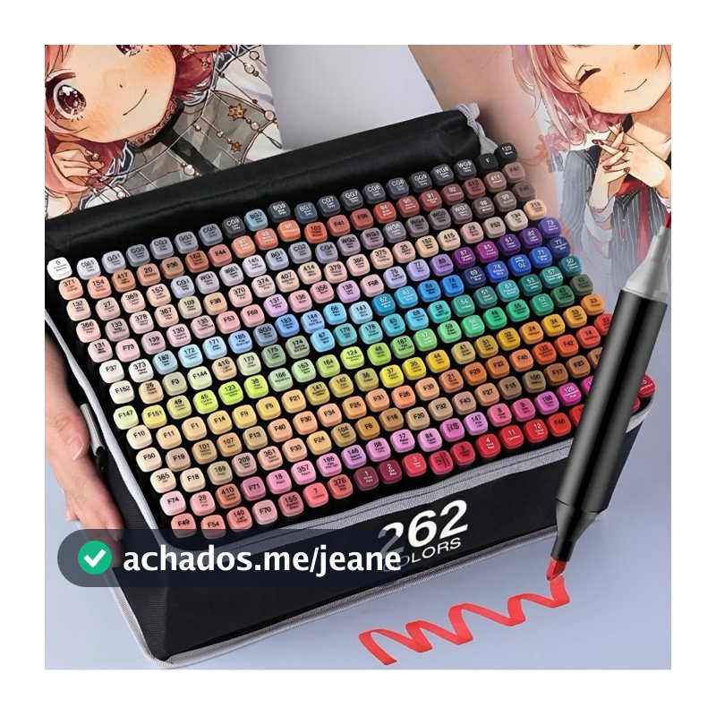 Canetinha Touch kit de 100-262 cores marcador com ponta dupla