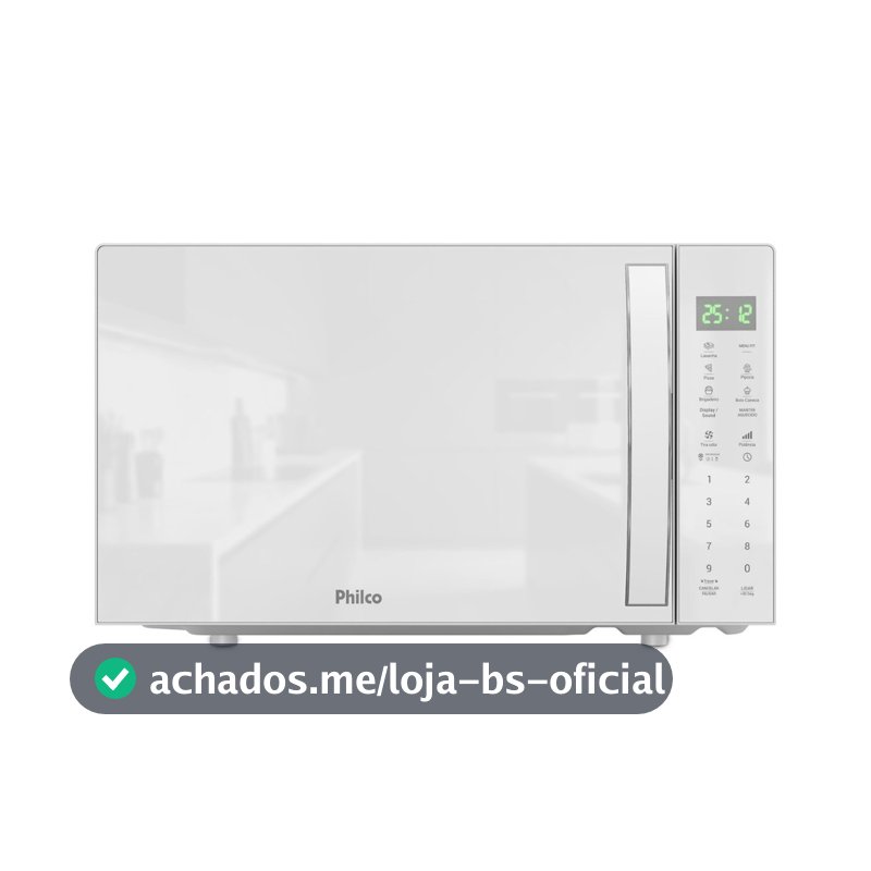 Micro-ondas Philco 28l Pmo31b Limpa Fácil Branco