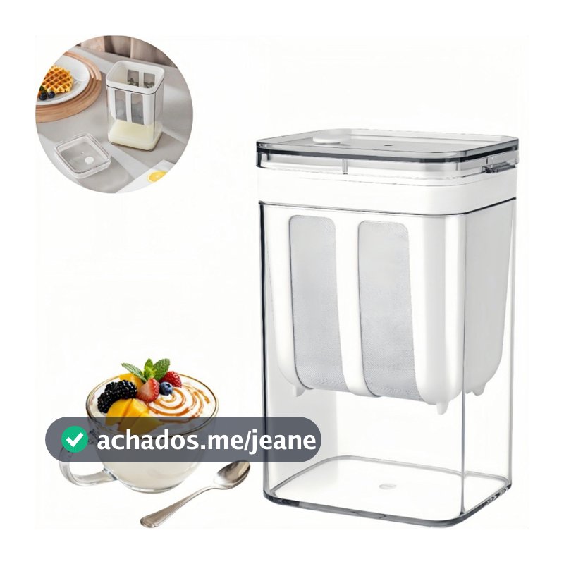 1.1/1.8L Filtro De Iogurte E Malha Fina Caixa Transparente Tela Caseira Queijo Umidade Separador Fabricante Para Cozinha