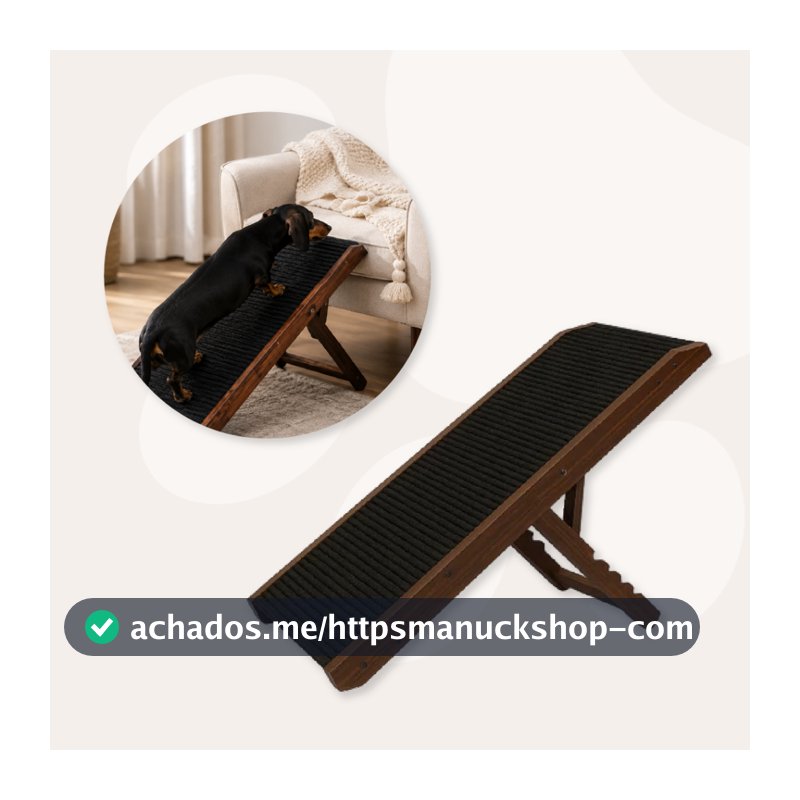 Dogs & Cats Rampa Pet Antiderrapante Regulável 4 Níveis 50cm Cães e Gatos