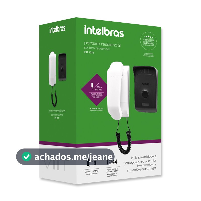Porteiro Eletrônico Interfone Residencial Intelbras IPR 1010 Original +NF – Bivolt Modo Não Pertube