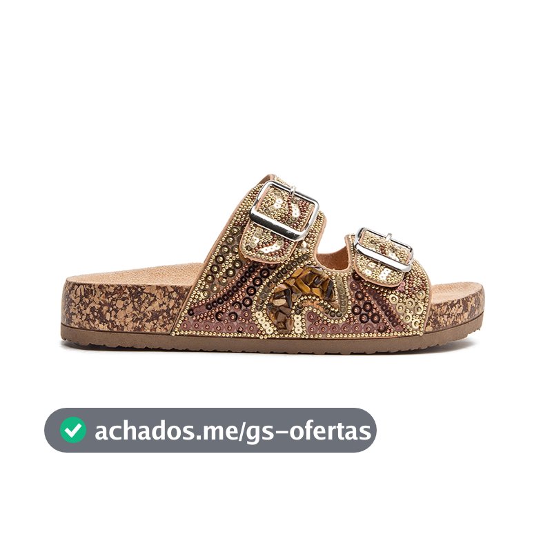 Sandália Feminina Muito Brilho Sandálias Lantejoulas brilhantes Sandália papete feminina sandal bling bling