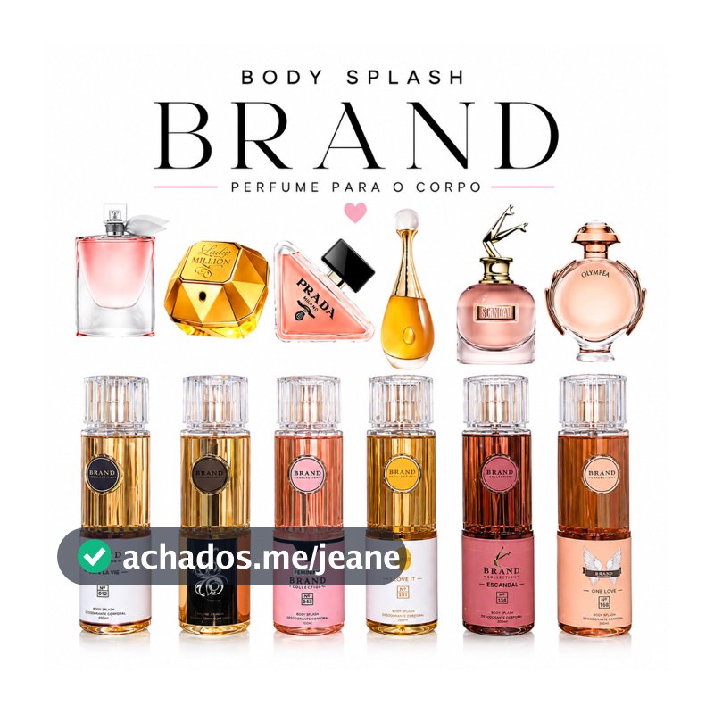 Brand Collection Body Splash 250 Ml Feminino e Mascilino