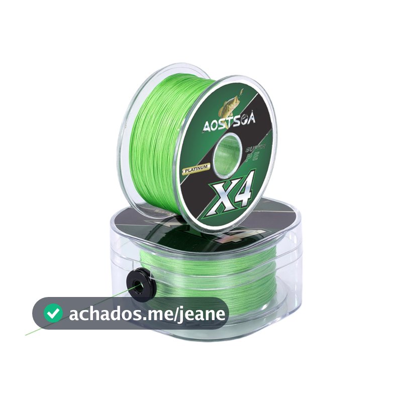 Linha De Pesca Multifilamento 300m/500m Verde Cinza Multicor 4 Fios Super Resistente PE