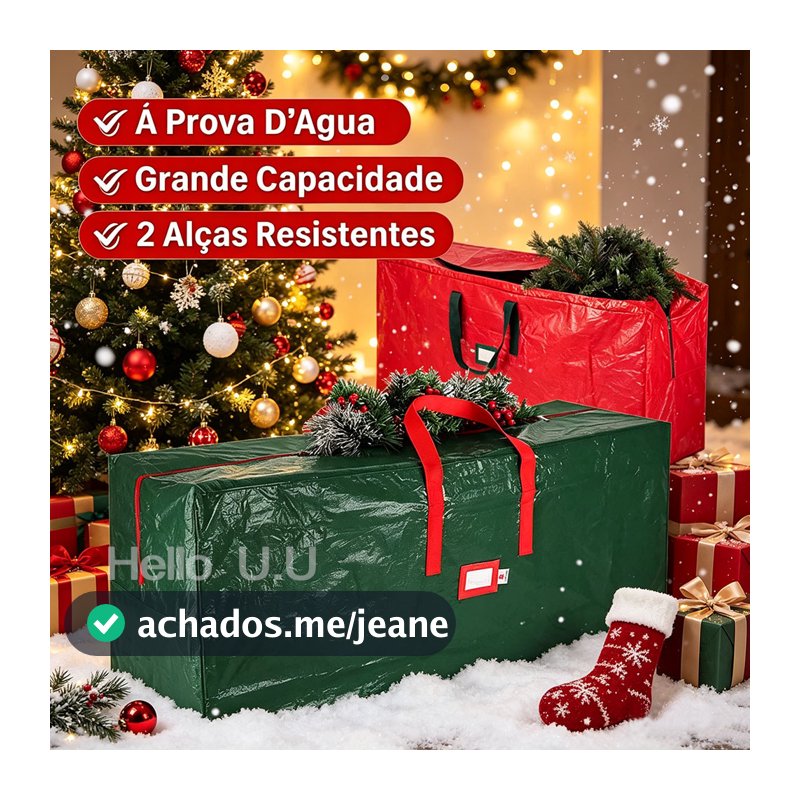 Grande Saco De Armazenamento À Prova D'água Para Árvore De Natal Para Armazenamento À Prova De Poeira Em Casa