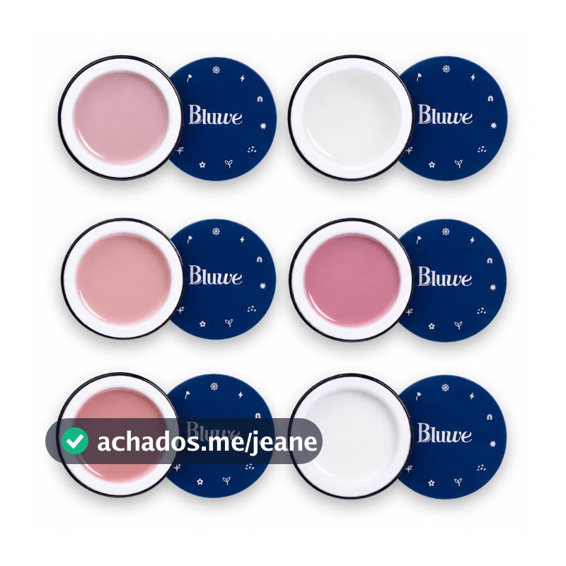 Gel Construtor E Refil Bluwe 30ml Para Alongamento Extensão De Unhas Fibra Molde F1 Acrigel Manicure
