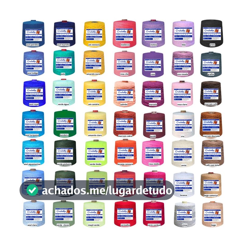 [OFERTA DE LANÇAMENTO] Barbante Crochétka Fio 6 - 1Kg  - Crochê Artesanato Macramê