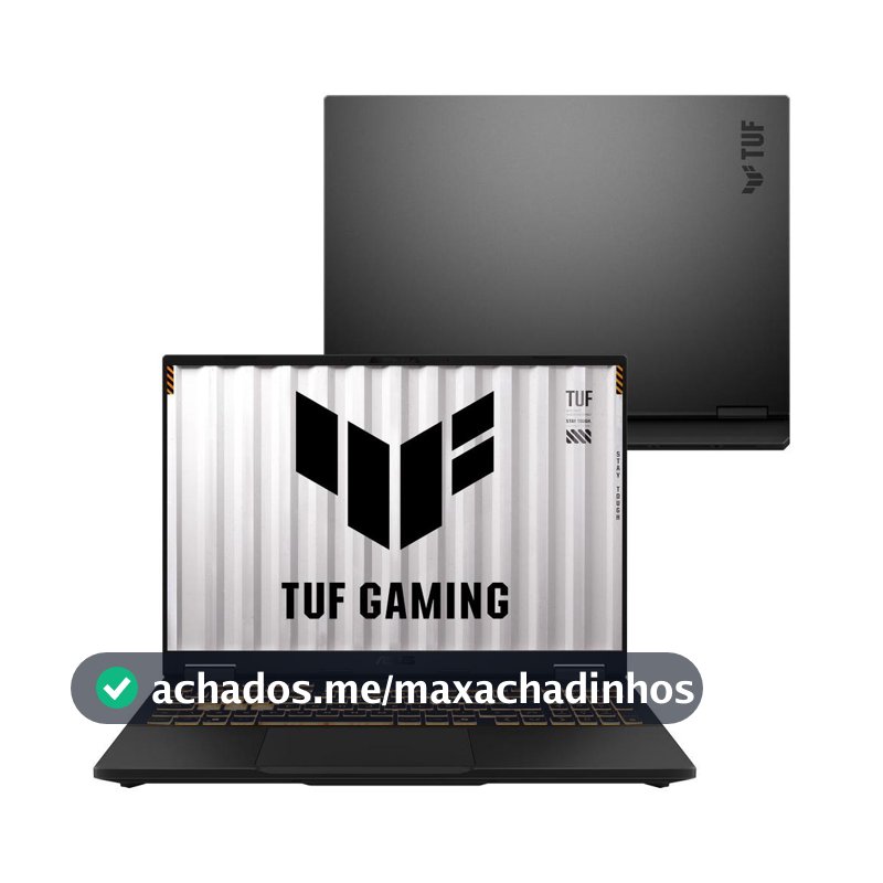 Notebook ASUS TUF Gaming F16 RV298 Intel i5 14a, NVIDIA RTX™ 5060, 16GB, 512GB SSD, KeepOS, 16" LED FHD nível IPS 165 Hz