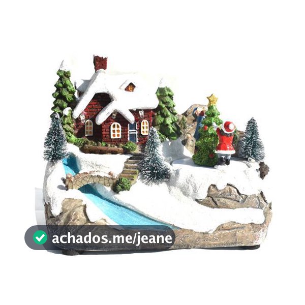 🔥? Natal Brilhante Casas De Vila Decorações Casa De Neve Com Luzes LED Para Decoração De