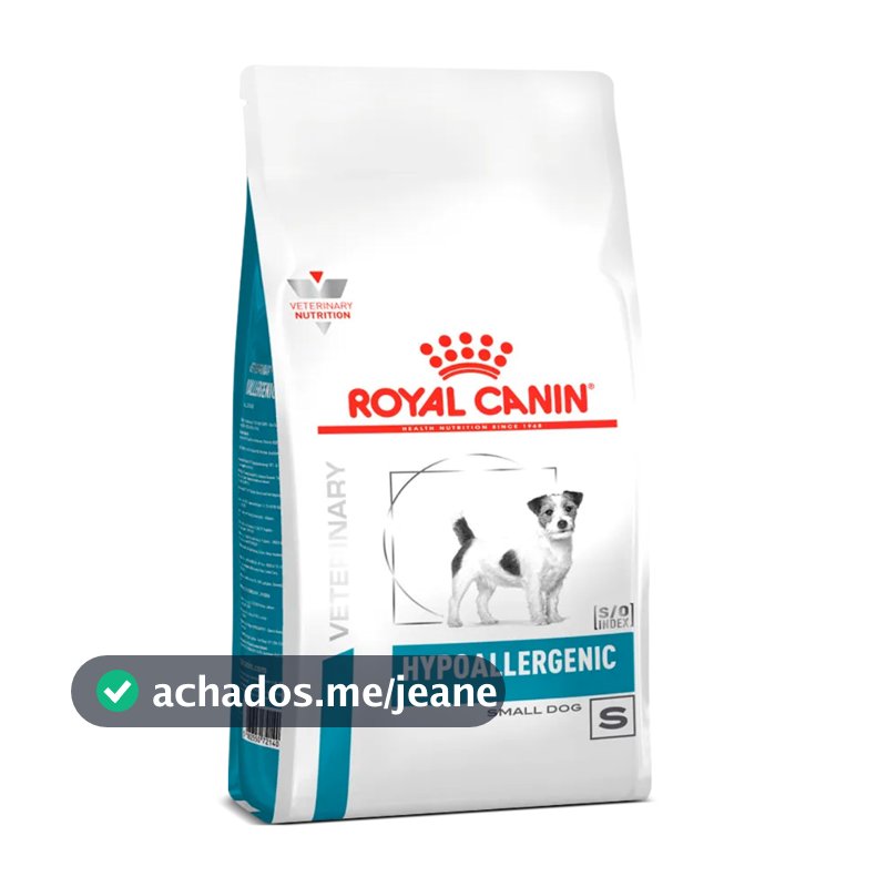 Ração Royal Canin Veterinary Hypoallergenic Small Cães Adultos 7,5Kg