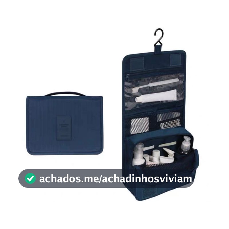 Necessaire Bolsa masculino feminina de Viagem Organizador de Objetos de Higiene Pessoal Com Divisória 002